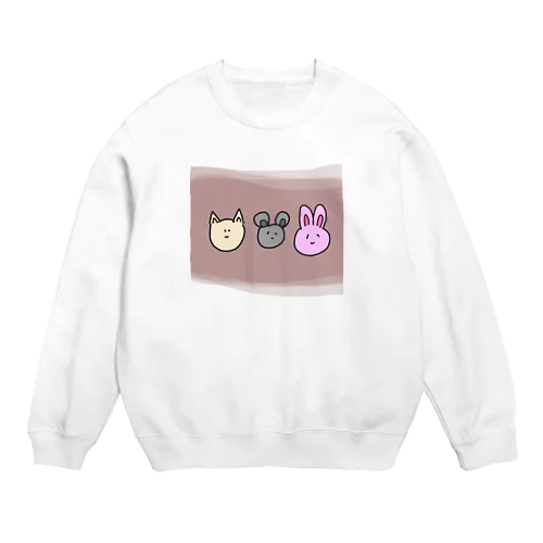 呪われたうさぎたち Crew Neck Sweatshirt