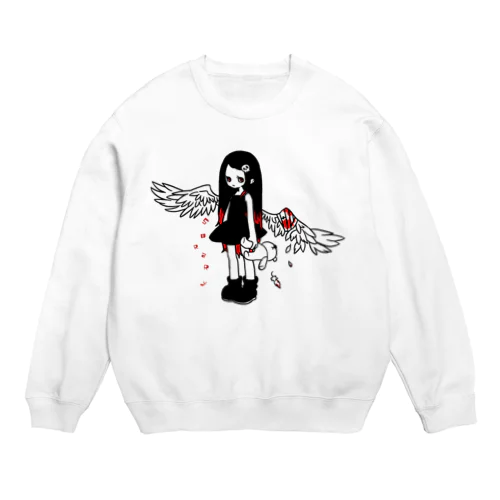 負傷天使ちゃん Crew Neck Sweatshirt