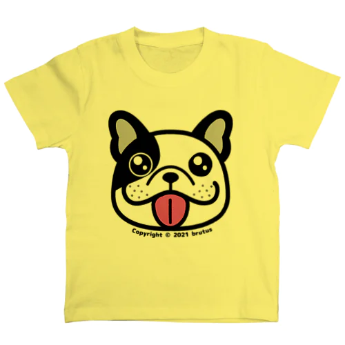 フレンチブルドッグ（片パンチ） Regular Fit T-Shirt