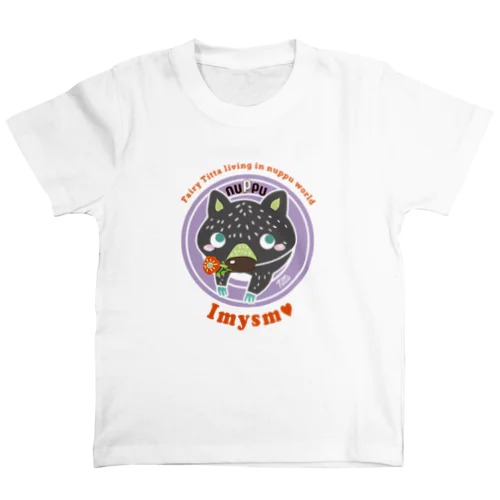 Titta (ティッタ）パープル✖️オレンジ Regular Fit T-Shirt