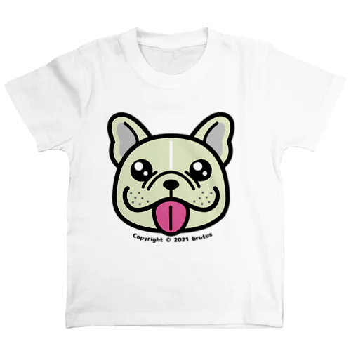 フレンチブルドック（クリーム） Regular Fit T-Shirt