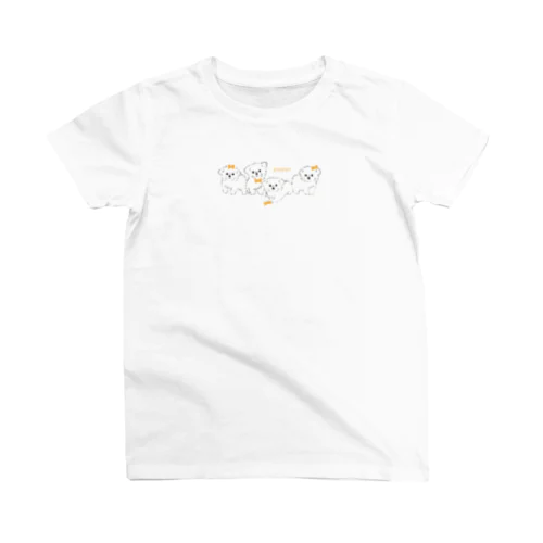 リボンをつけた子犬たち Regular Fit T-Shirt