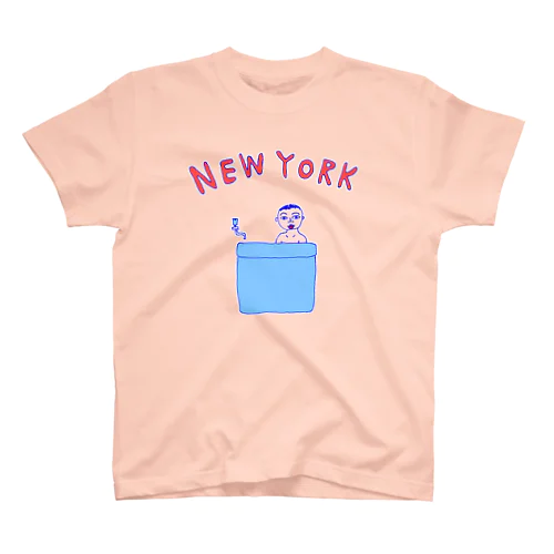 ＜ドラマ衣装着用デザイン＞ダジャレデザイン「にゅーよーく」＜NEWYORK＞＊このデザインがドラマあのキスの衣装に使われていた模様、松坂桃李さんがきてるのみたよお Regular Fit T-Shirt
