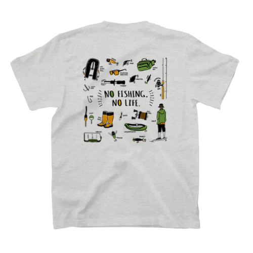 【背面】釣りに行く準備 Regular Fit T-Shirt
