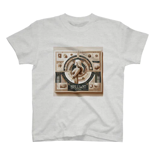 【公式】金運アップBrilliant Future（ベージュ） Regular Fit T-Shirt