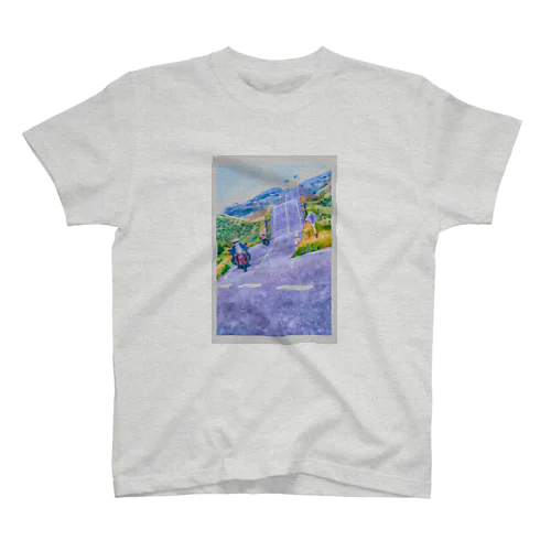 オロロンラインと行き交うバイク Regular Fit T-Shirt