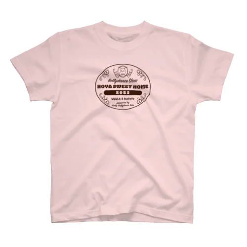 ×Kaoly Bellydance Arts [HOYA SWEET HOME 2025] ロゴ ブラウン P5 Regular Fit T-Shirt