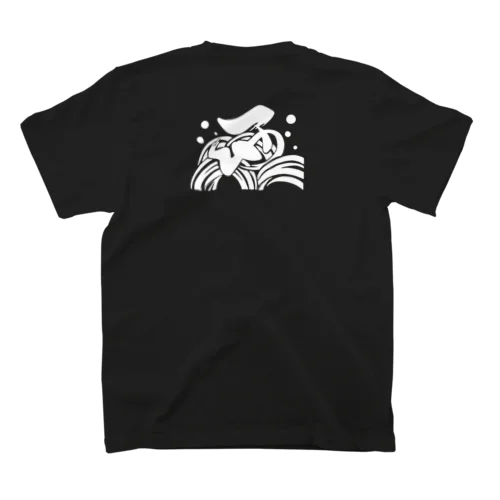 西脇組　「凪に西」白字 Regular Fit T-Shirt