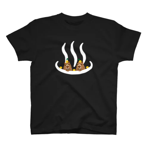 温泉マーク 【カピバラ湯 白】 Regular Fit T-Shirt