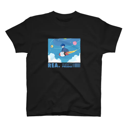 レア　🪐宇宙へ冒険🚀黒系 ドット絵 Regular Fit T-Shirt