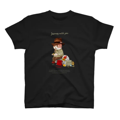 はりきってしまったネコ Journey with you Regular Fit T-Shirt