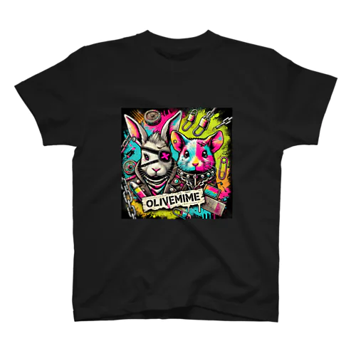 パンク⭐️ウサギ＆デグー Regular Fit T-Shirt
