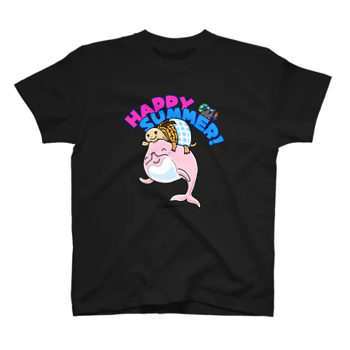 【8月限定】『ハッピーサマー（ブルピンver.）』 Regular Fit T-Shirt