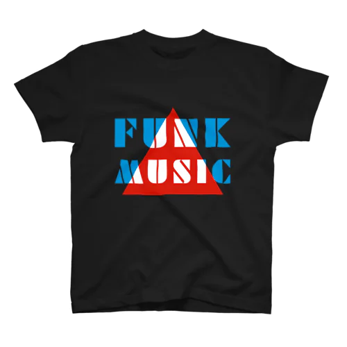 赤青/青赤 とんがり FUNKMUSIC。 A Regular Fit T-Shirt