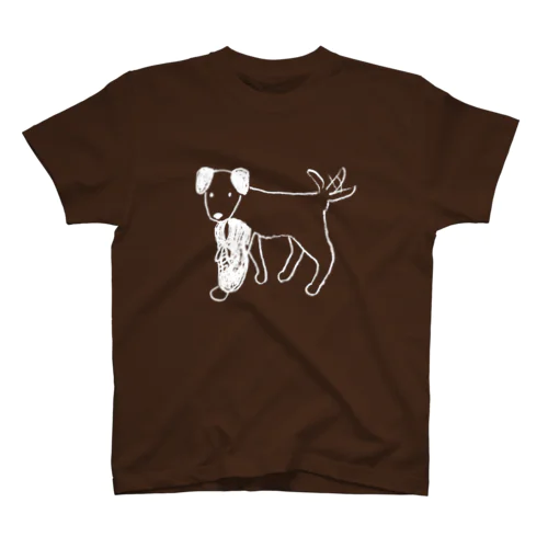 靴といぬ（ねこかもいぬかも）白 Regular Fit T-Shirt