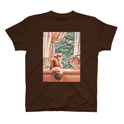 窓辺の猫こべびちゃん　 Regular Fit T-Shirt