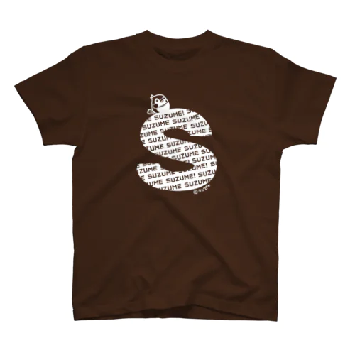 イニシャルS(スズメ/白） Regular Fit T-Shirt