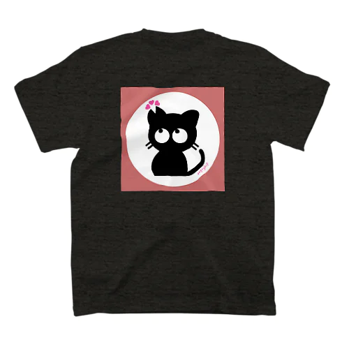 さくら黒ねこ Regular Fit T-Shirt