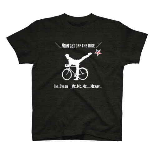 自転車から降りるディラン(ダークモード) Regular Fit T-Shirt
