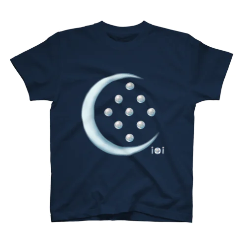 三日月とパールドットの星 Regular Fit T-Shirt