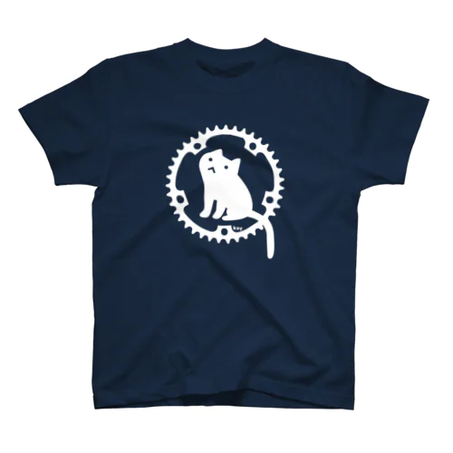 チェーンリングねこ・ホワイト Regular Fit T-Shirt