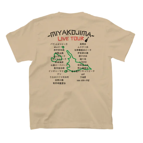 The pisara jet city 宮古島 LIVE TOUR Tシャツ Regular Fit T-Shirt
