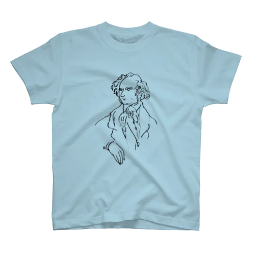 【メンデルスゾーン】-ブラック Regular Fit T-Shirt