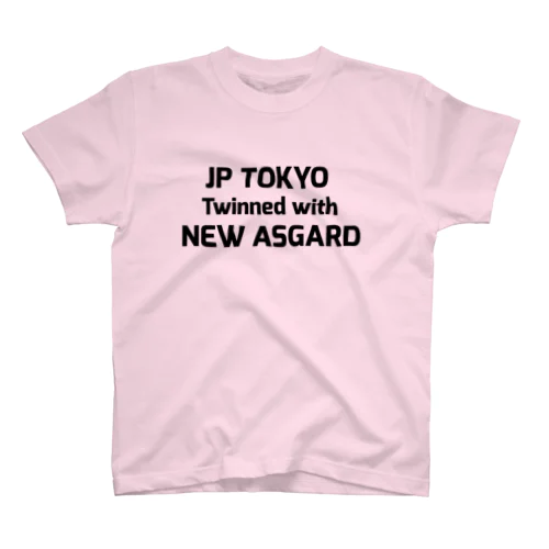 アスガルド東京 文字のみ Regular Fit T-Shirt