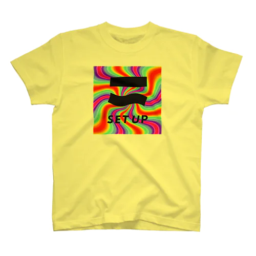 SET UPロゴ  Regular Fit T-Shirt