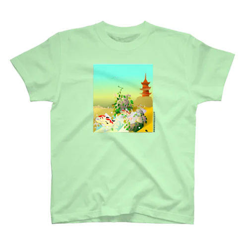比丘比丘尼密会密漁善図（朝編） Regular Fit T-Shirt