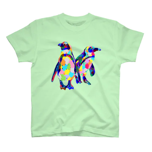 カラフルなペンギン Regular Fit T-Shirt