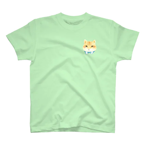 おめかし猫さん Regular Fit T-Shirt