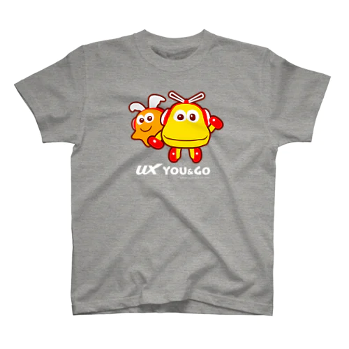 ゆぅ＆ゴーよこ並び（ロゴ白） Regular Fit T-Shirt