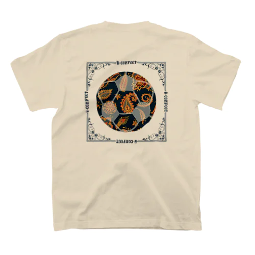 レトロペイズリー(ネイビーライン) Regular Fit T-Shirt