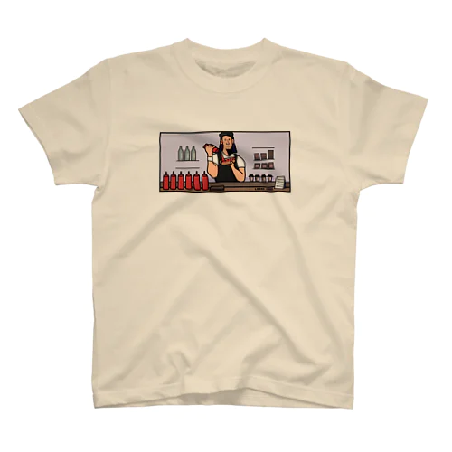 LIbero_orso ケチャップドバドバ店員 Regular Fit T-Shirt