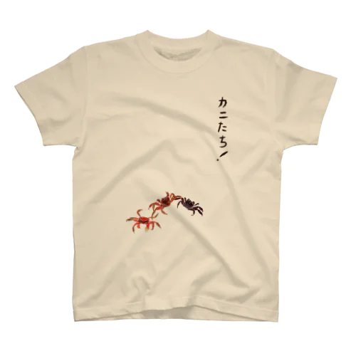 カニたち！紺文字T Regular Fit T-Shirt