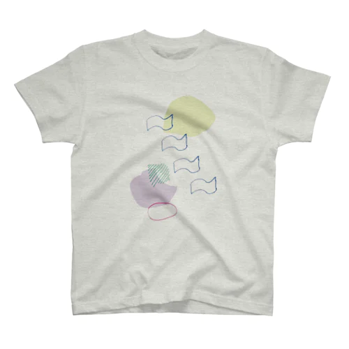 カラフルな図形 Regular Fit T-Shirt