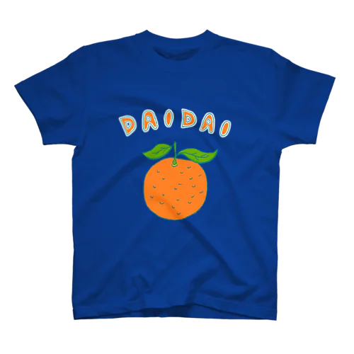 柑橘デザイン「だいだい」＊ローマ字版 Regular Fit T-Shirt