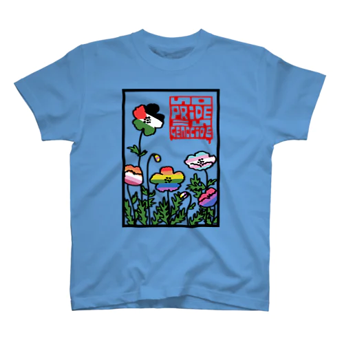 No Pride In Genocide（背景透過） Regular Fit T-Shirt