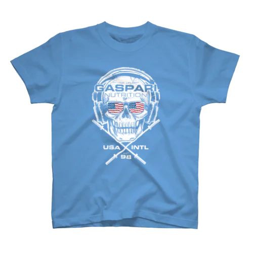 ギャスパリニュートリション公認  16_Gaspari_SkullShadesAmerica_NextLevel6210 Regular Fit T-Shirt