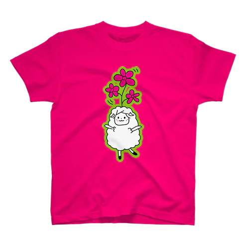 花ひつじ Regular Fit T-Shirt