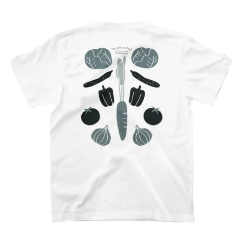 なでなで野菜モノトーン Regular Fit T-Shirt