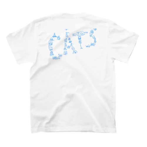 ねこ達(青) Regular Fit T-Shirt