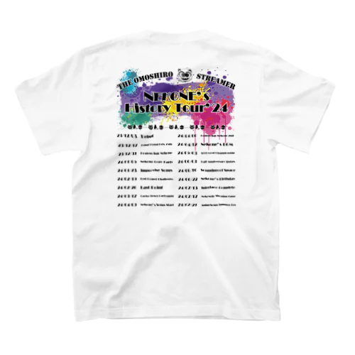 ★期間限定★【猫音こね】ヒストリーツアーTシャツ　文字タイプ：黒（淡カラー） Regular Fit T-Shirt