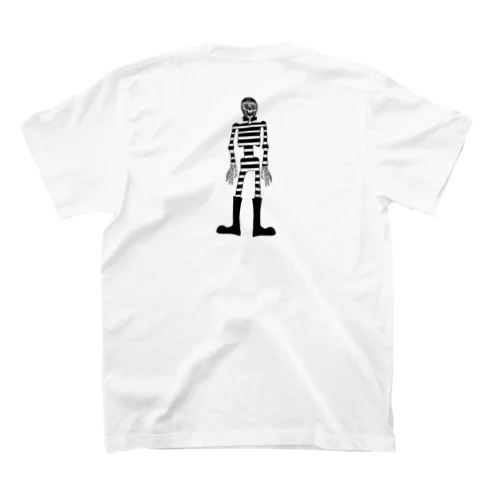 横シマなガイコツくん Regular Fit T-Shirt