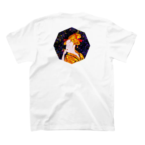 歌麿Orange　ポッピンを吹く女 Regular Fit T-Shirt