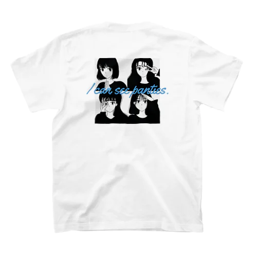 イケてるジェスチャーをする彼女たち(バックプリント) Regular Fit T-Shirt