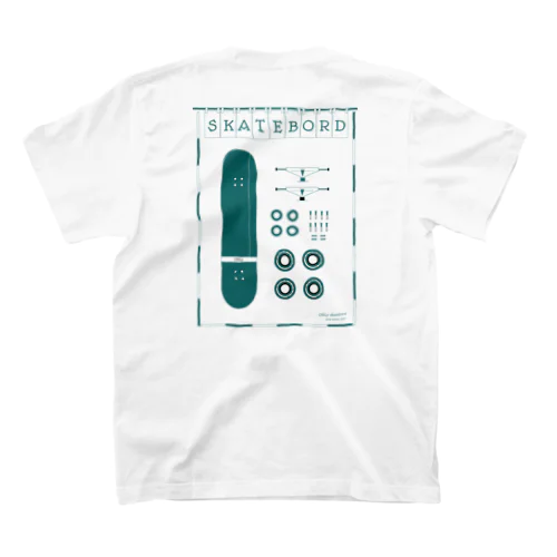 【和】スケボー解体新書　両面 Regular Fit T-Shirt