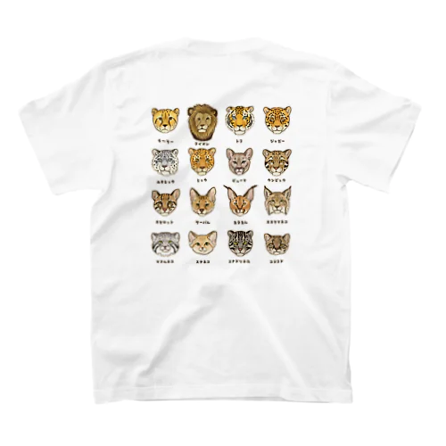 【バックプリント】 野生のにゃん図鑑 Regular Fit T-Shirt