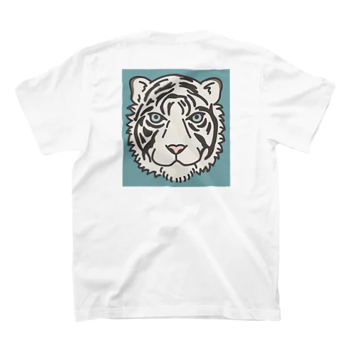 ホワイトタイガー　背面 Regular Fit T-Shirt